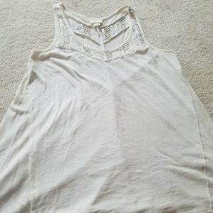 White cutout tanktop